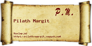 Pilath Margit névjegykártya